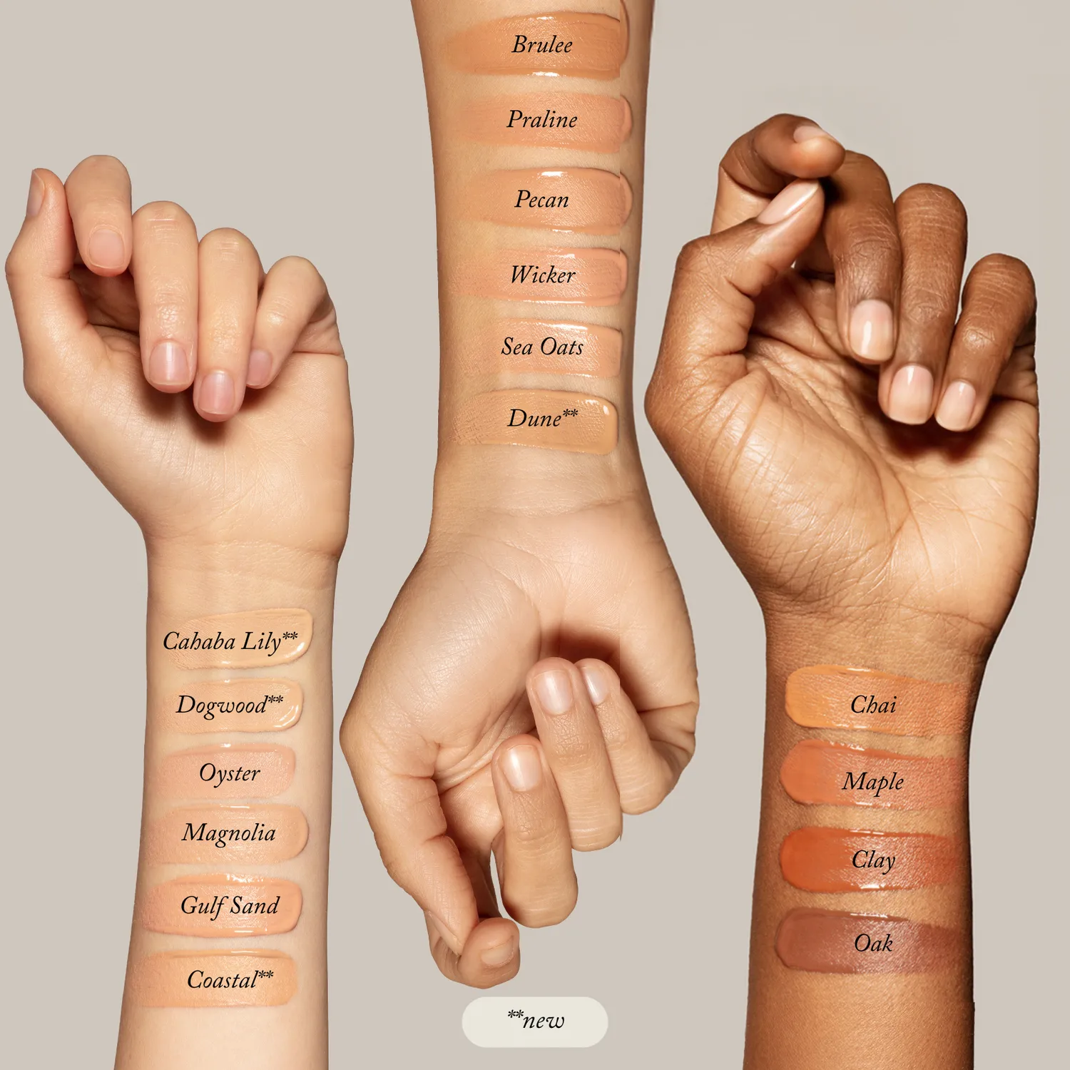 Toups and Co Liquid Foundation samples 6 nuancer