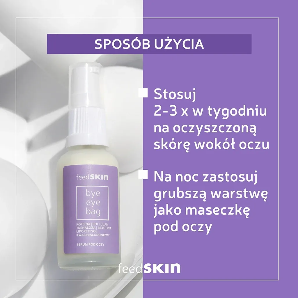 Sylveco Feedskin Bye Eye Bag øjenserum 30 ml med koffein