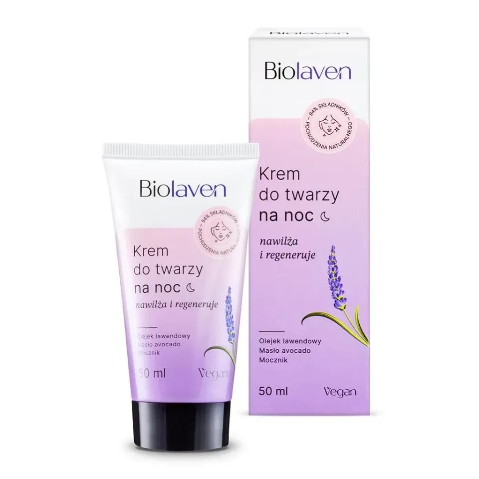 Sylveco Biolaven natcreme krævende hud lavendel