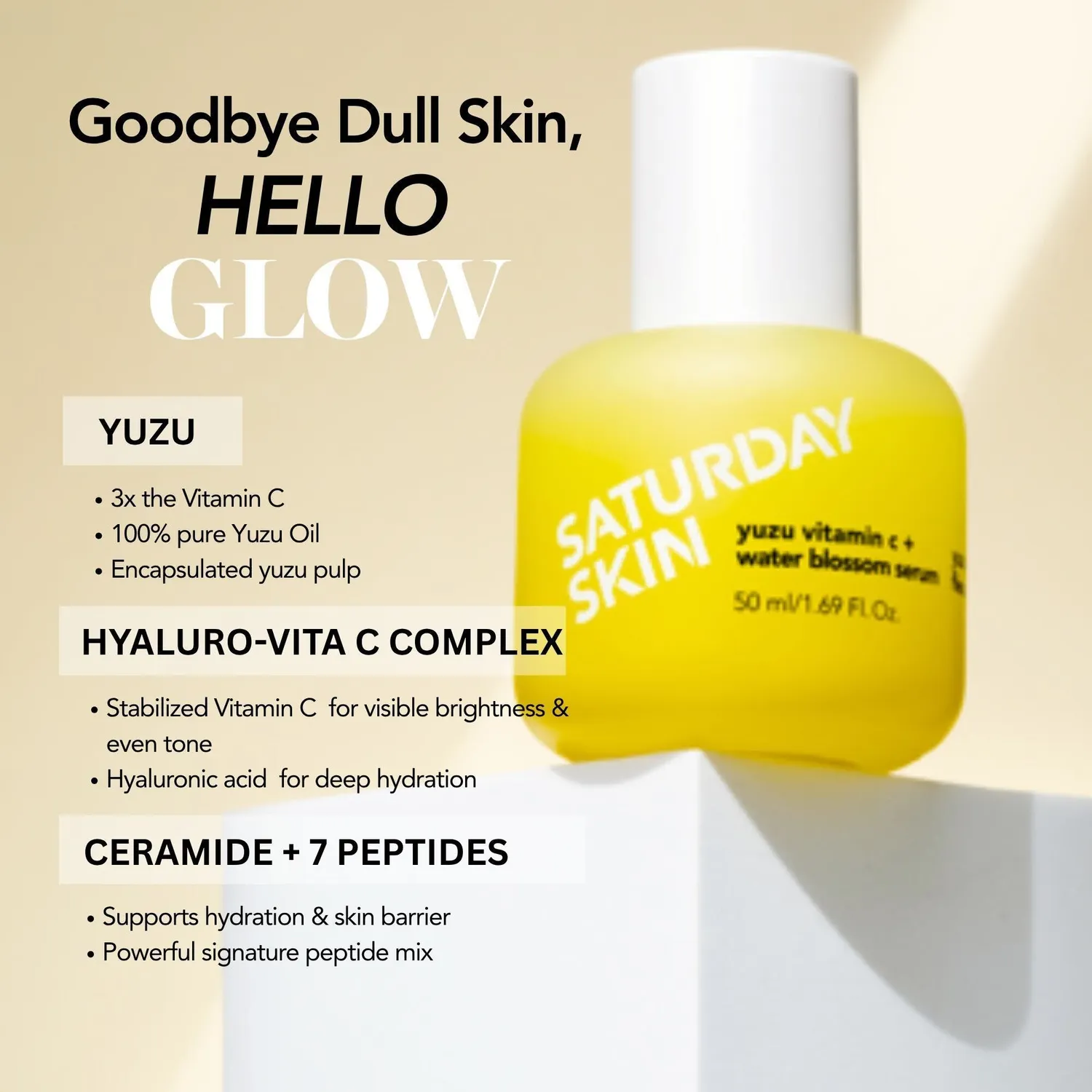 Saturday Skin Yuzu Water Blossom serum 30 ml C-vitamin