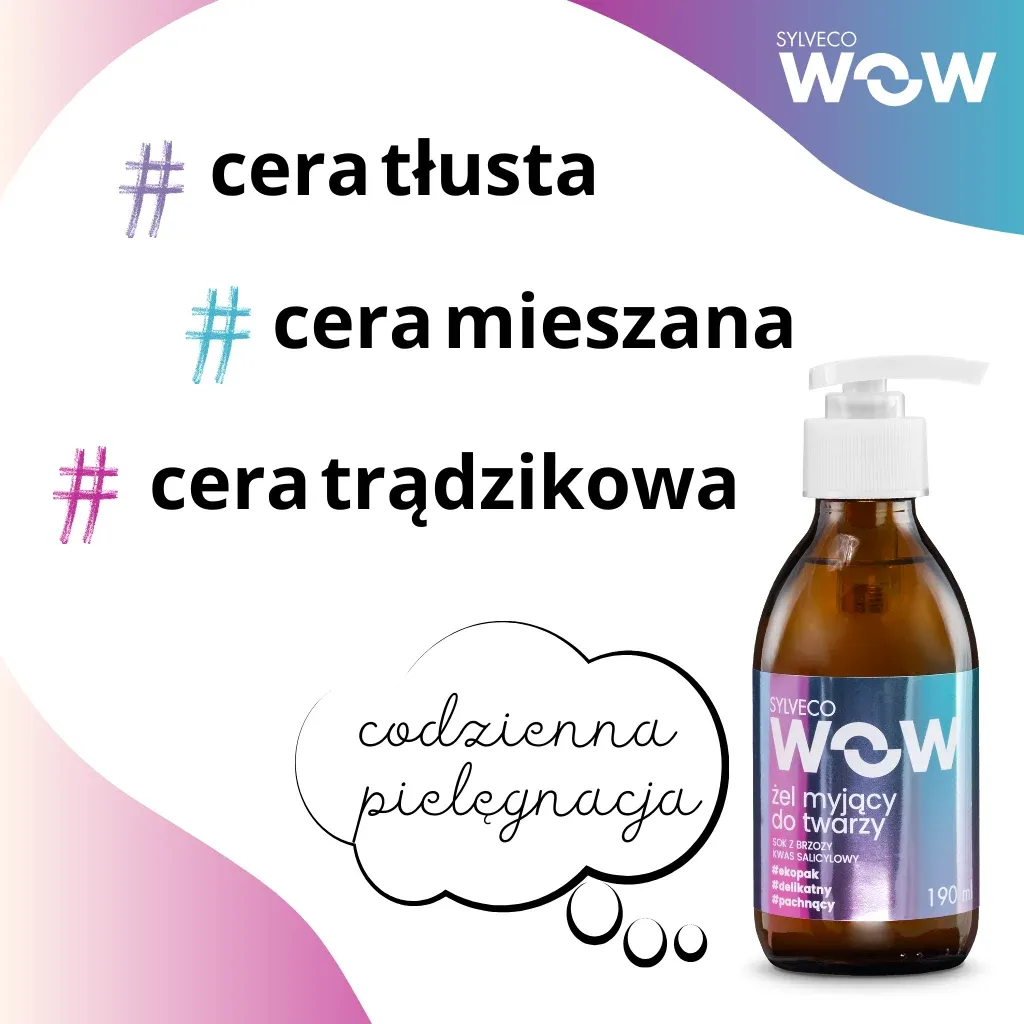 Sylveco WOW ansigtsrens gel til uren hud