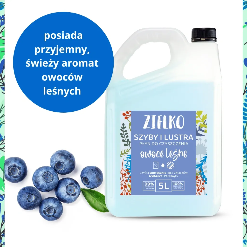 Zielko vindues- og spejlrens skovbær 5 L