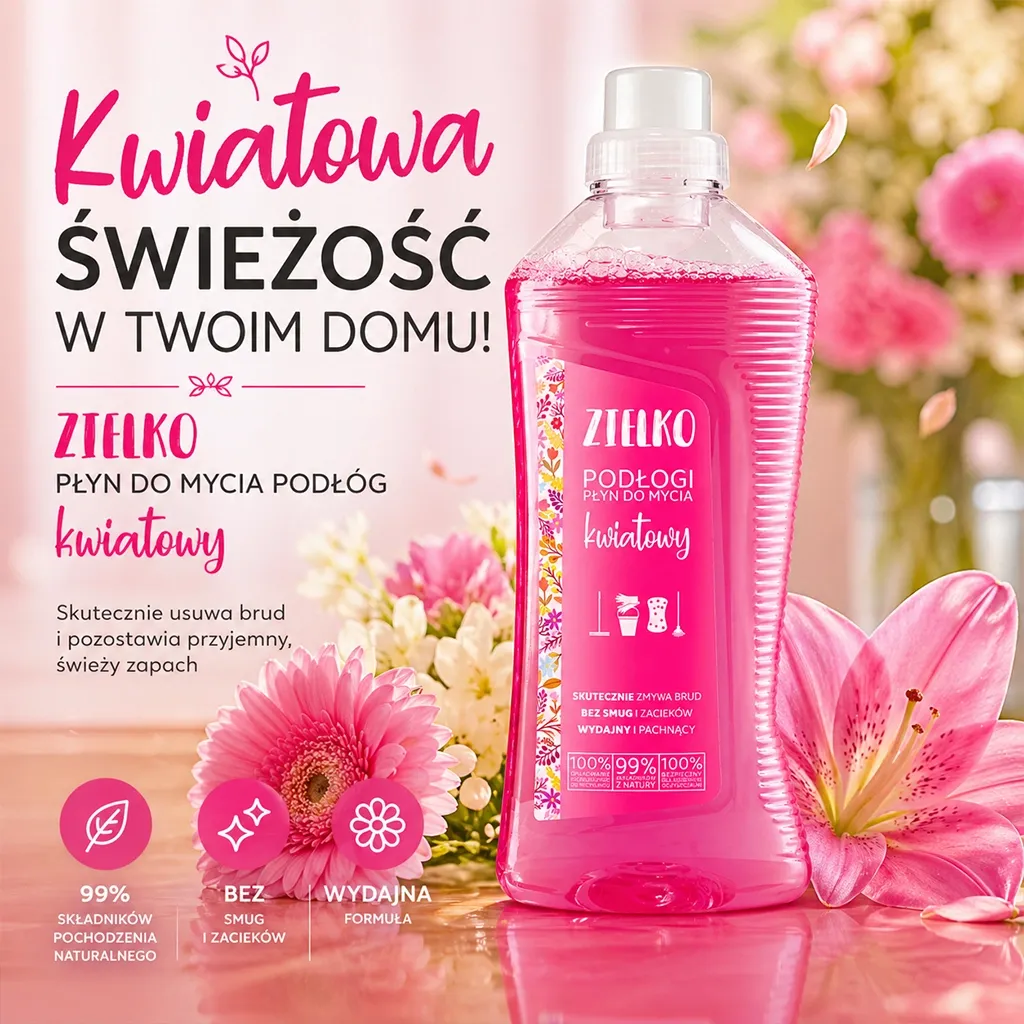 Sylveco Zielko gulvvask blomst stribefri