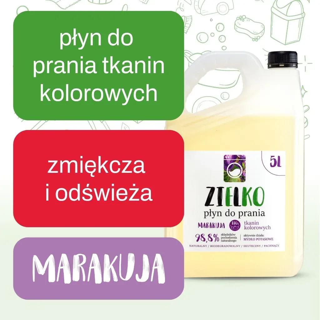 Zielko vaskemiddel kulørt vask maracuja 5 L farve