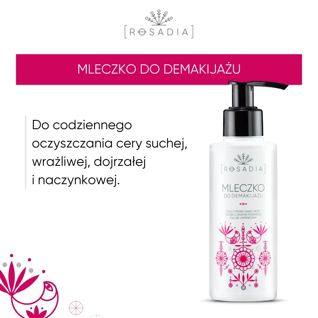 Sylveco Rosadia rensemælk makeupfjerner 150 ml hyben
