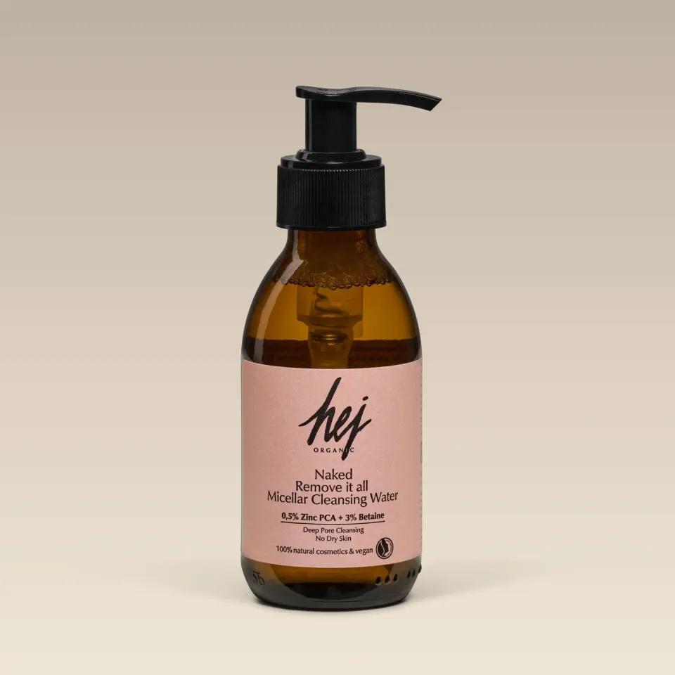 Hej Organic Naked Remove It All rensevand 150 ml til uren hud