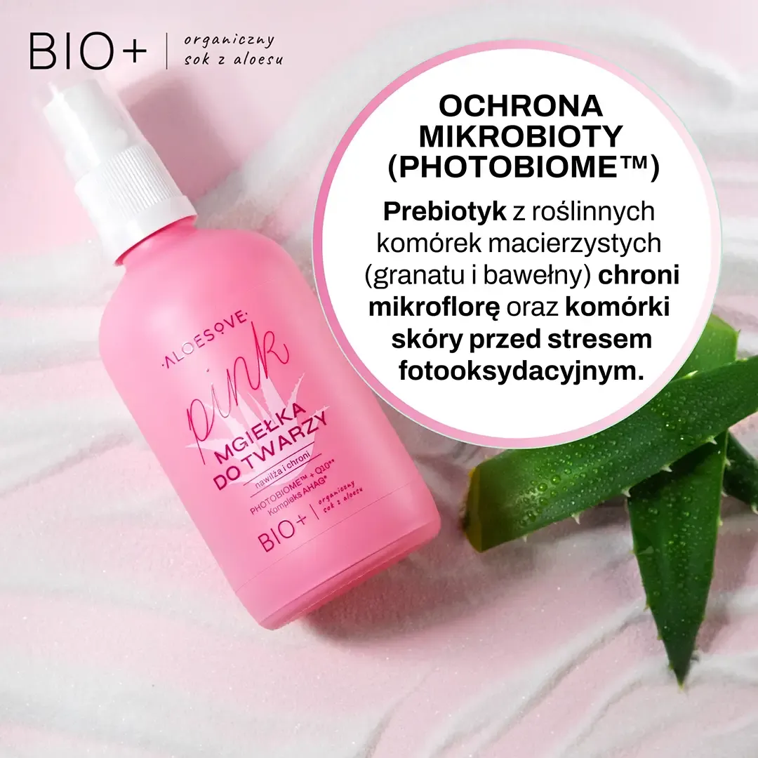 Sylveco Aloesove Pink ansigtsmist med hyaluronsyre