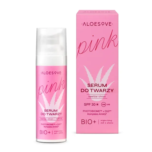 Sylveco Aloesove Pink Serum SPF30 ansigtsserum med aloe