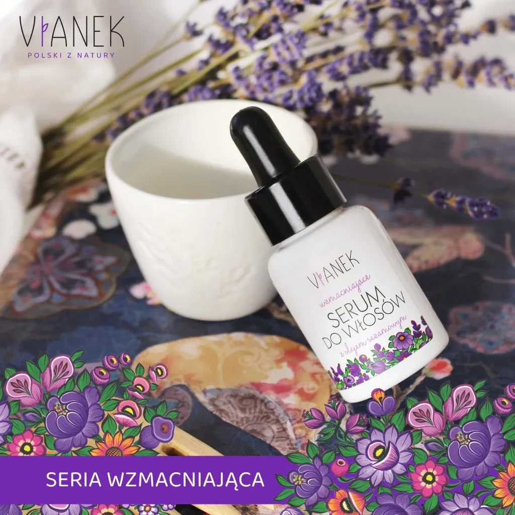 Vianek Styrkende hårserum 30 ml med mandelolie