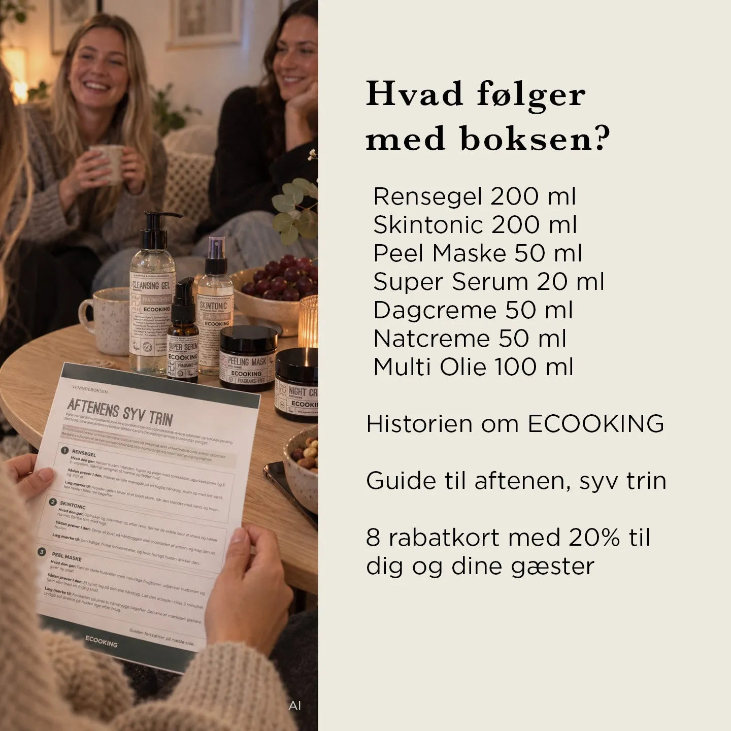 Ecooking Venindeboksen sæt 7 produkter parfumefri