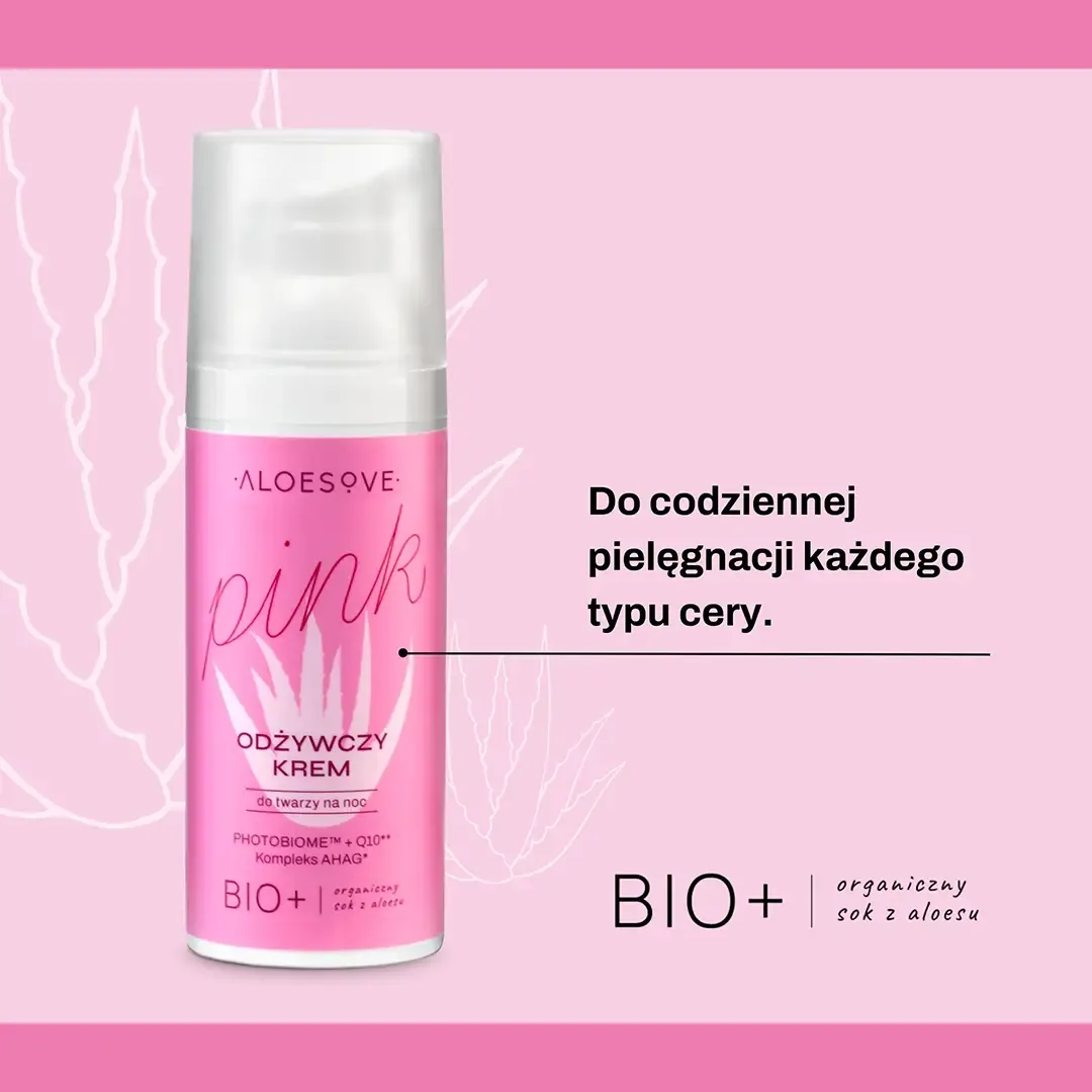 Aloesove Pink nærende natcreme ansigtscreme jojoba
