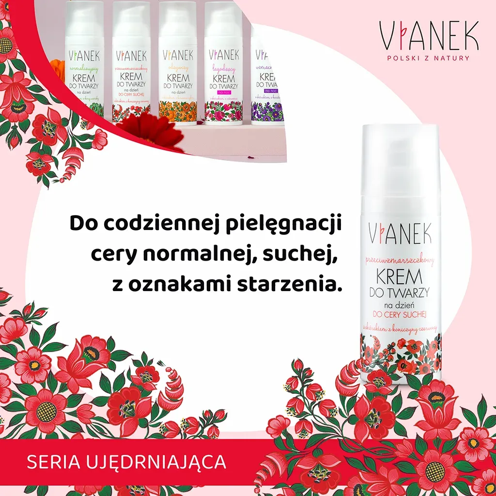 Vianek Antirynke Dagcreme Tør Hud 50 ml Hyaluron