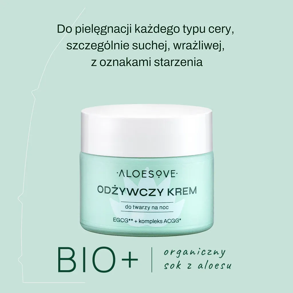Aloesove natcreme ansigtscreme Q10 shea
