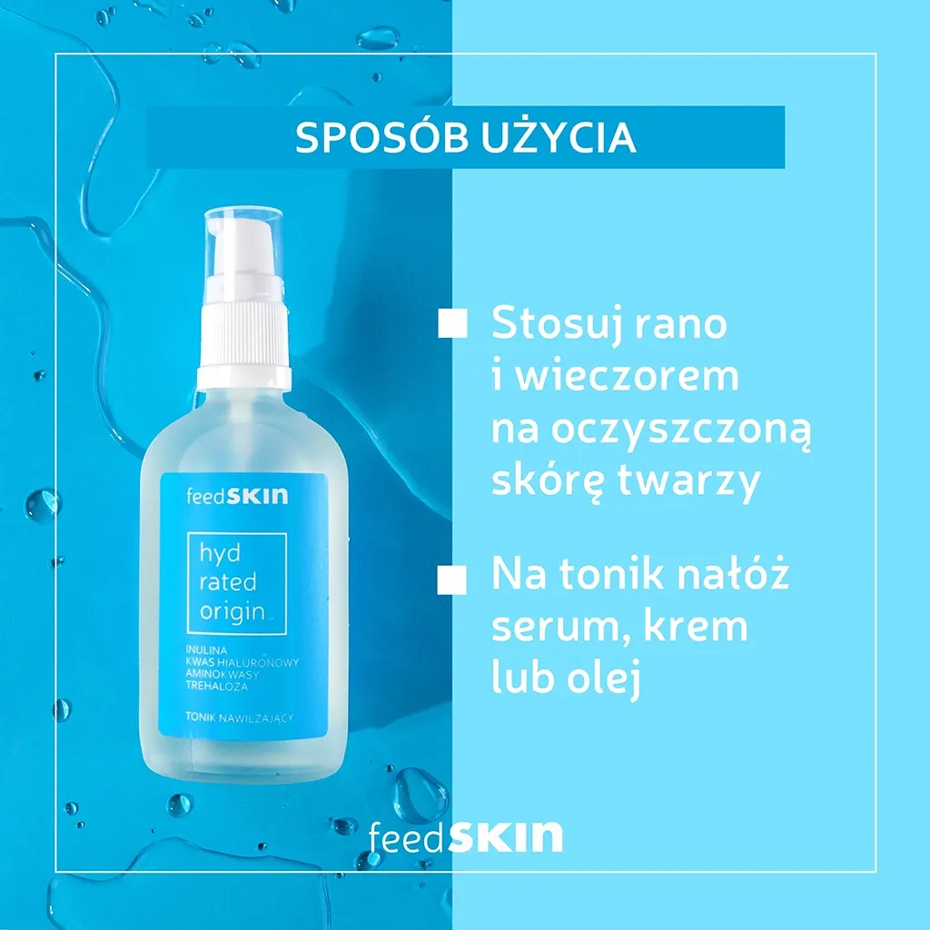 Feedskin Hydrated Origin Ansigtstoner gel til tør hud