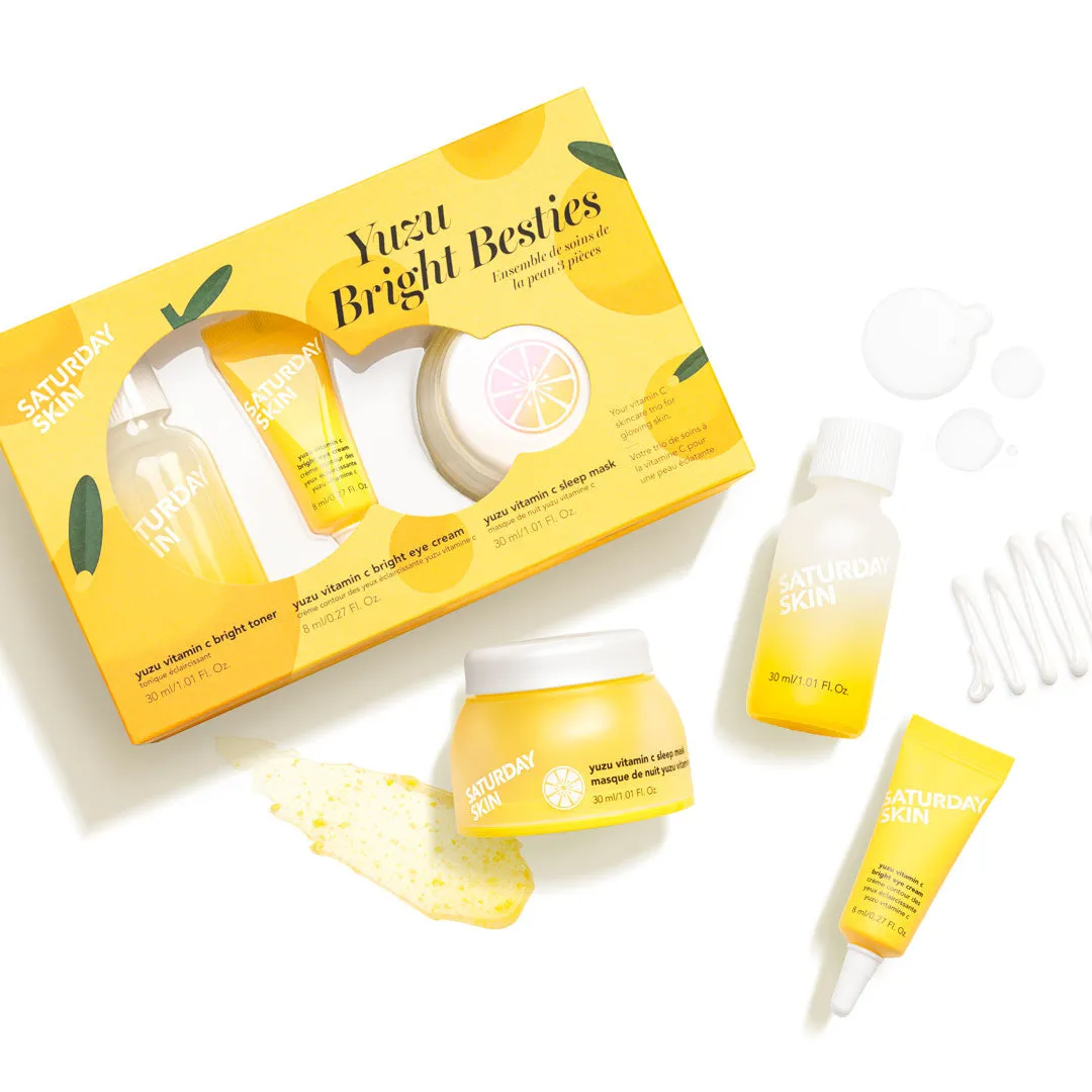Saturday Skin Yuzu Bright Besties 3-trins sæt mini