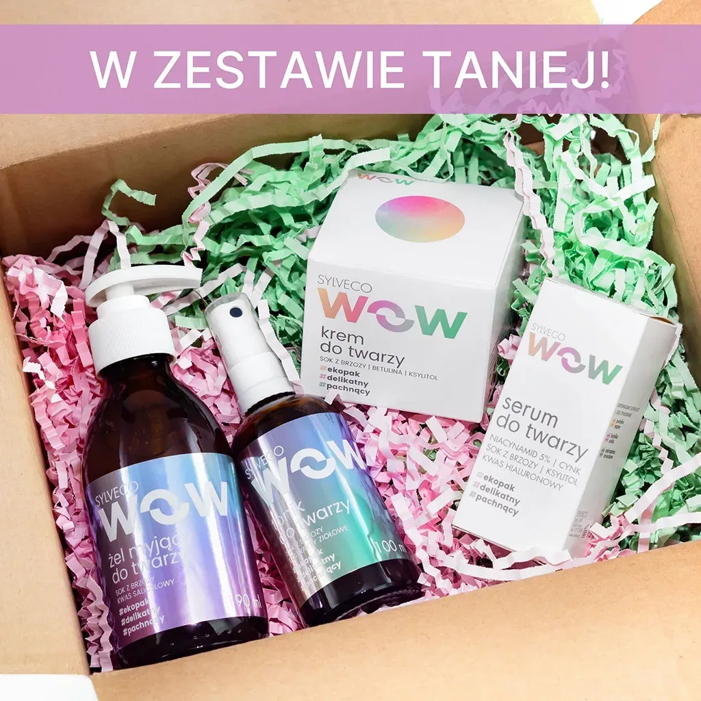Sylveco Wow ansigtssæt teenager 4 dele uren hud