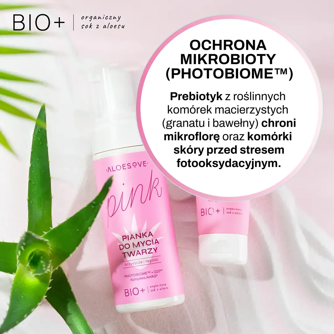 Aloesove Pink Ansigtsskum med aloe