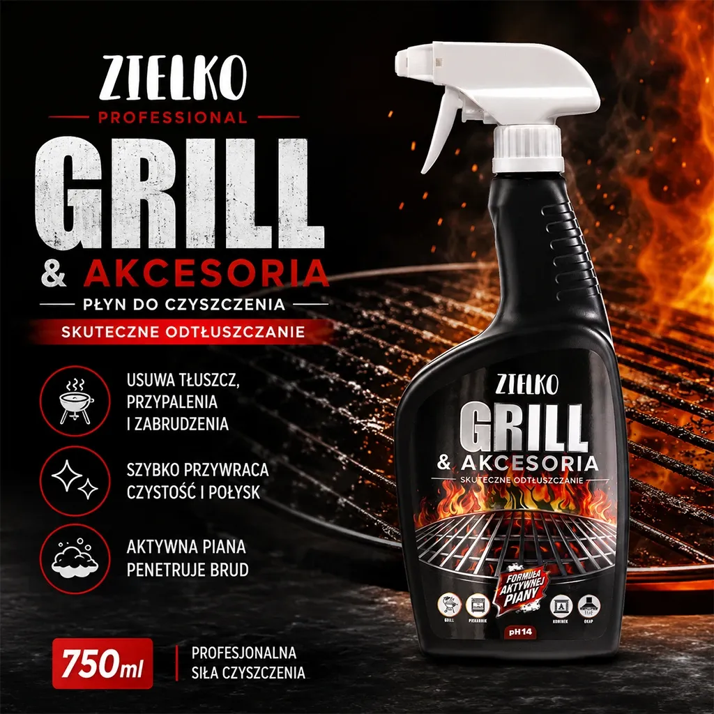 Zielko Grill rengøringsspray affedtning grillrist