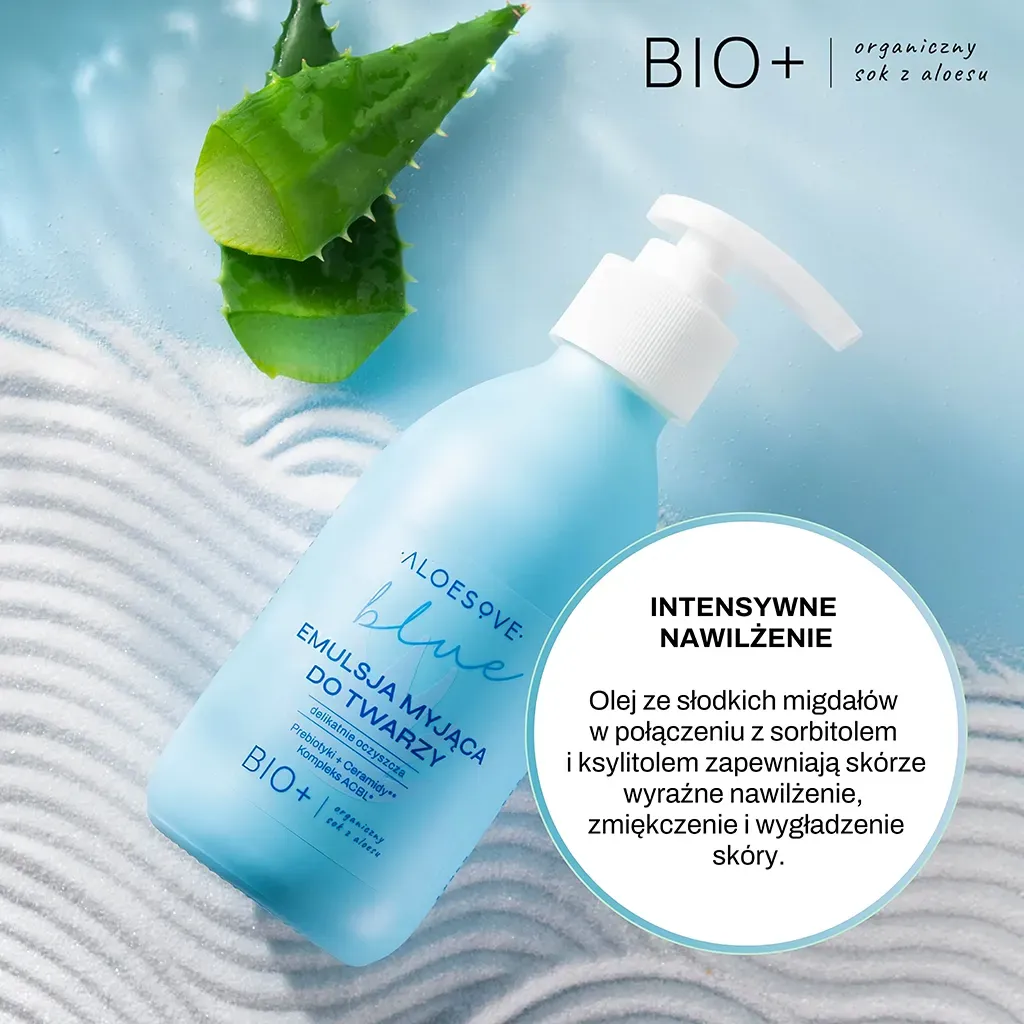 Sylveco Aloesove Blue renseemulsion tør hud