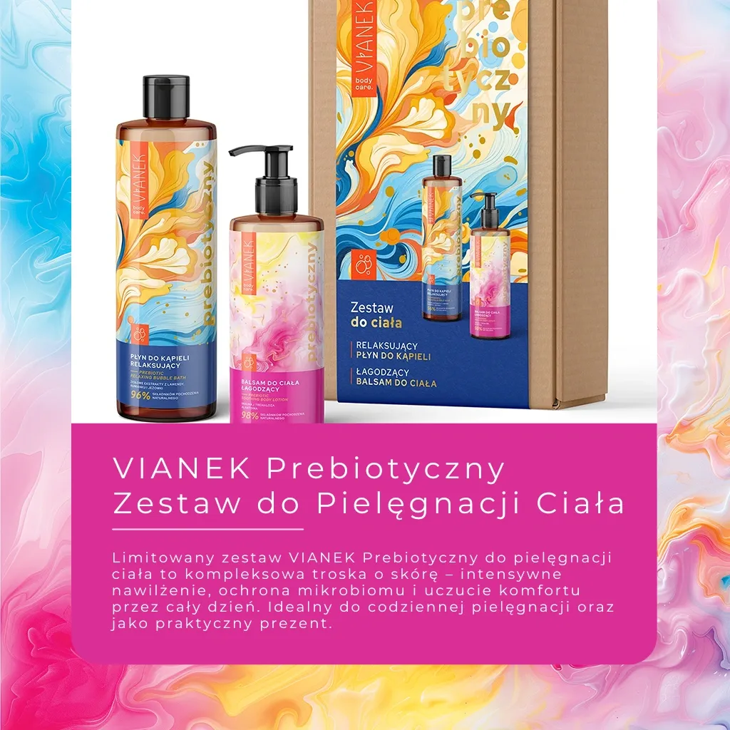 Vianek prebiotisk kropssæt lotion bad 2 dele