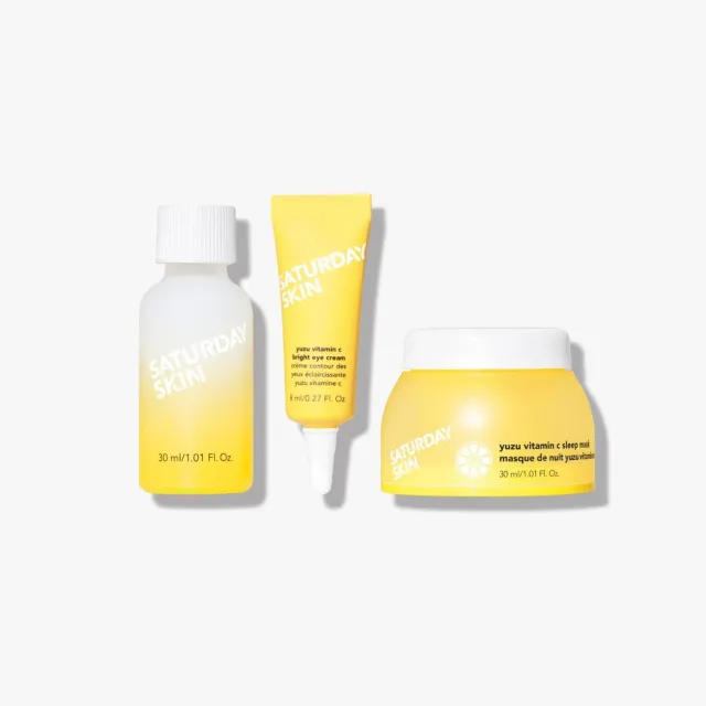 Saturday Skin Yuzu Bright Besties 3-trins sæt mini