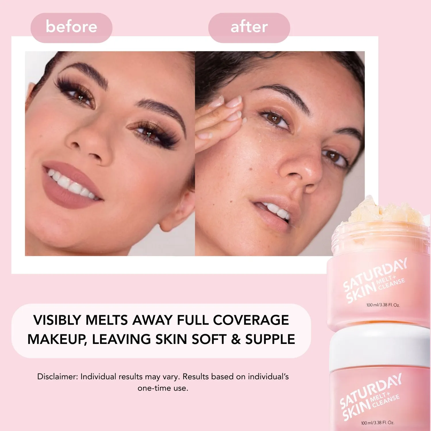Saturday Skin Melt + Cleanse Rensebalm 100 ml makeupfjerner