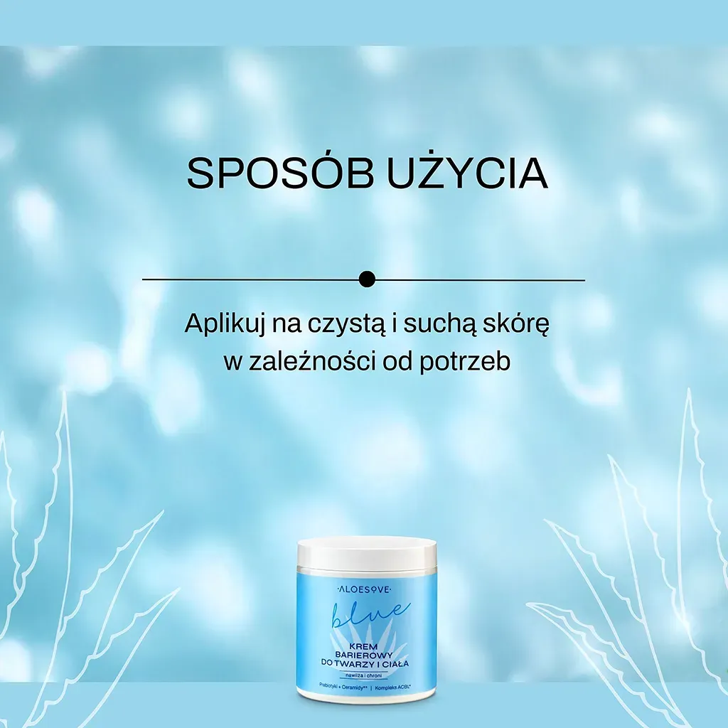 Aloesove Blue barrierecreme ansigt og krop aloe