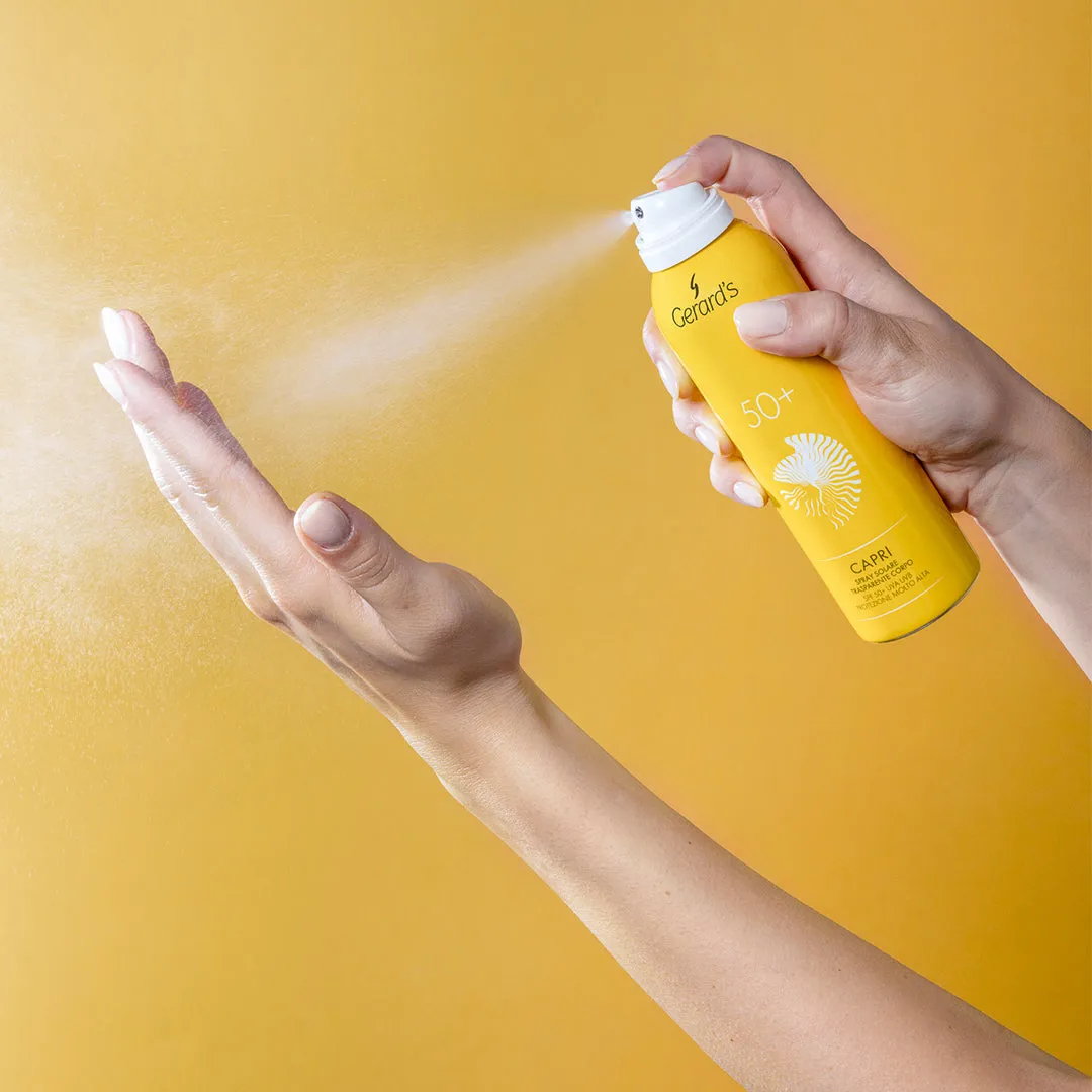GERARD'S Capri solspray SPF 50+ 150 ml transparent krop