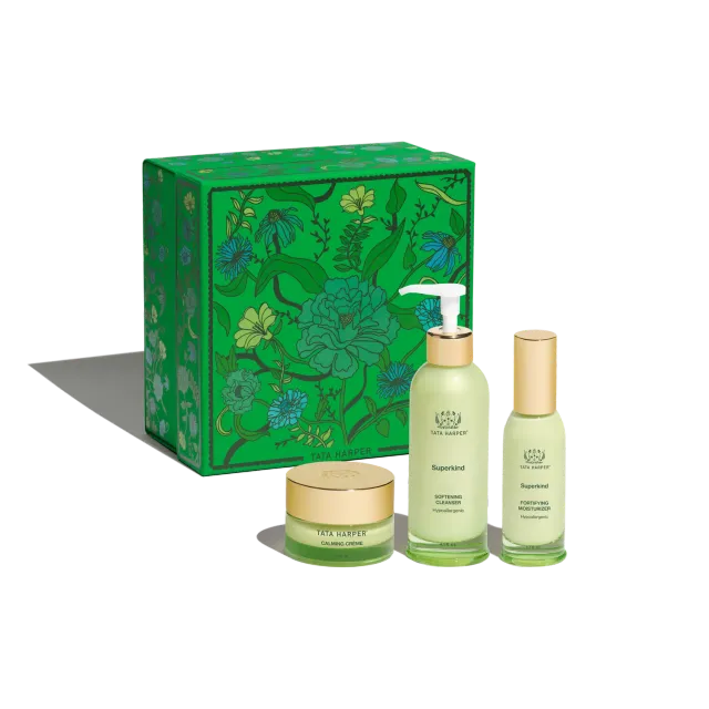 Tata Harper Superkind Soothing Essentials sæt sensitiv hud