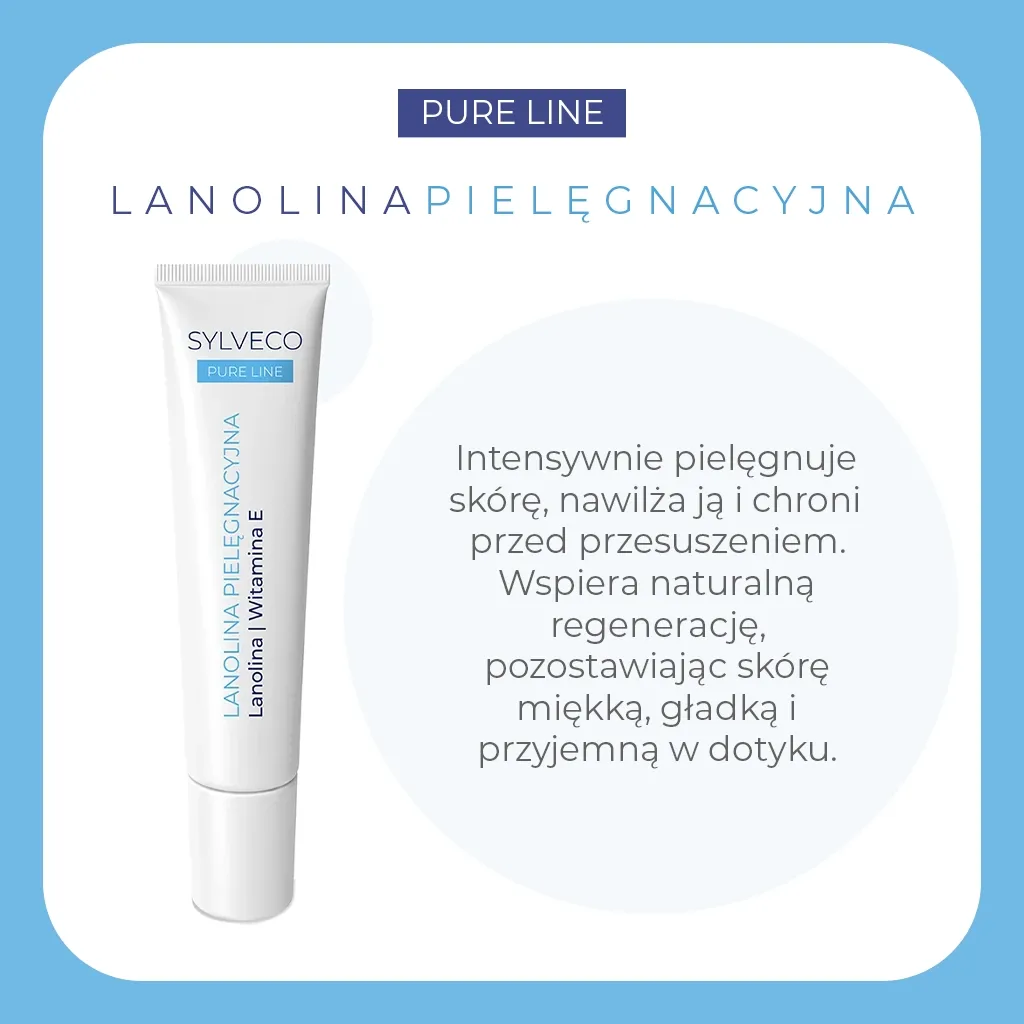 Sylveco Pure Line lanolin pleje vitamin E tør hud