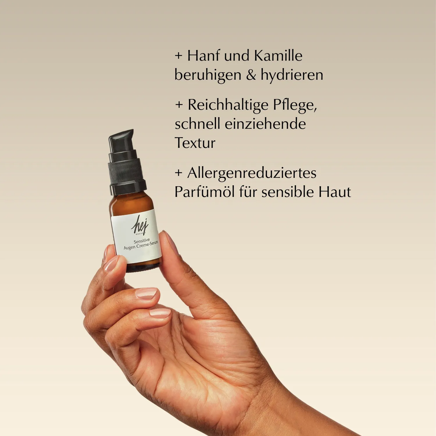 Hej Organic Sensitive øjencreme serum 15 ml sart hud