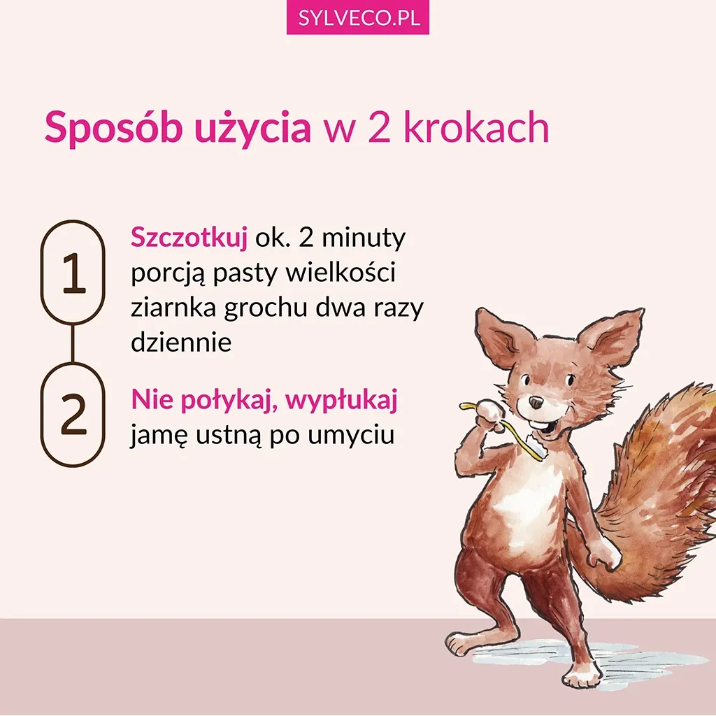 Sylveco Børn 3+ tandpasta uden fluor solbær