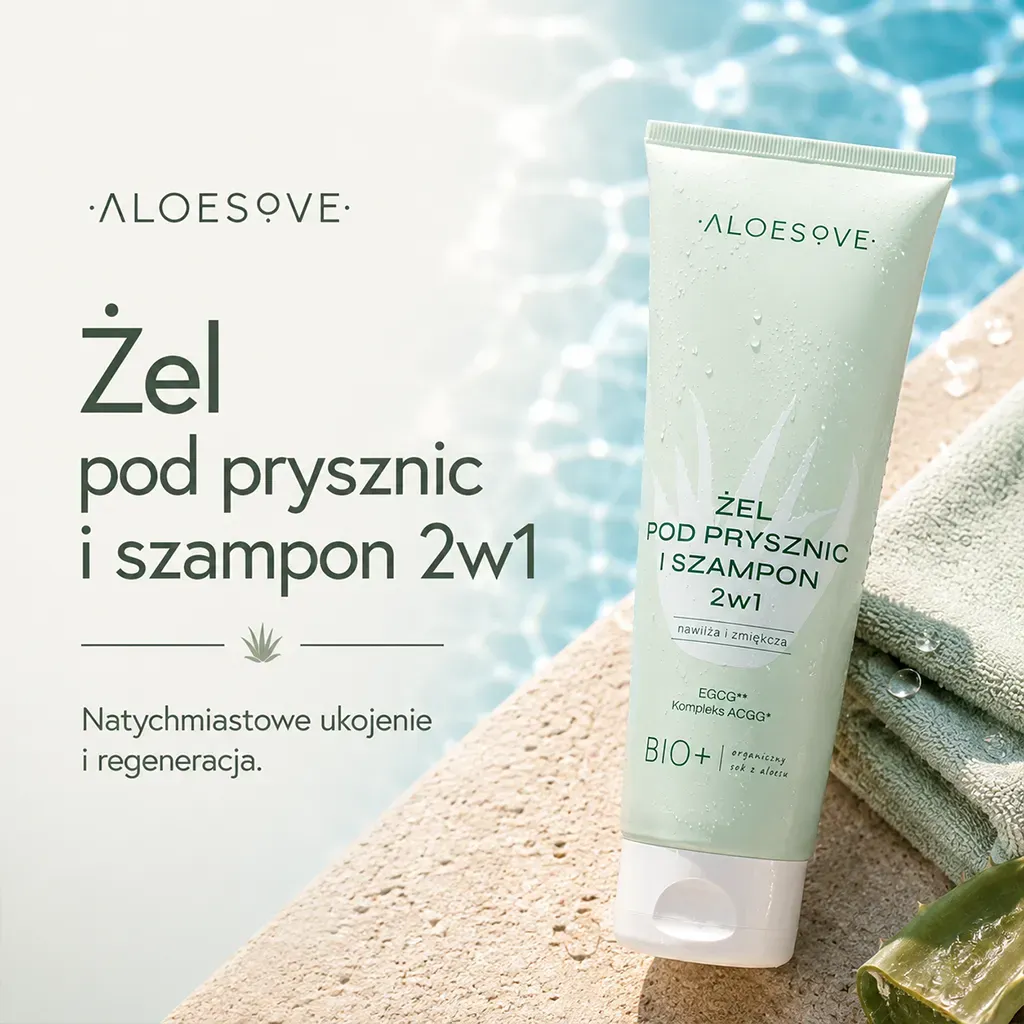 Aloesove Daily Shield kropssæt SPF 50 4 dele