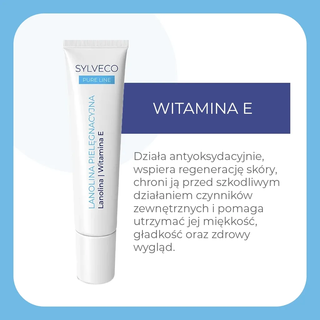 Sylveco Pure Line lanolin pleje vitamin E tør hud