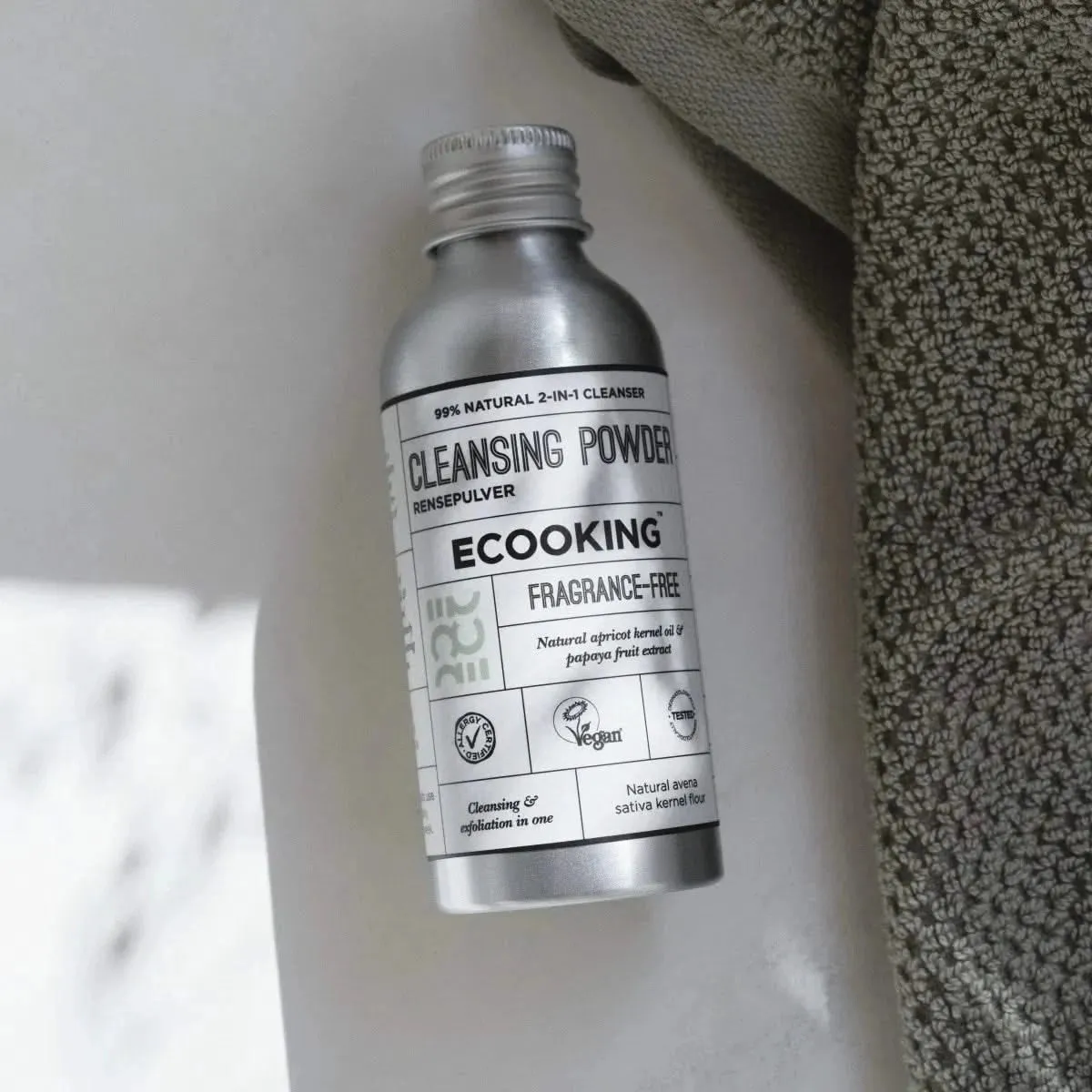 Ecooking Rensepulver 45 g parfumefri eksfoliering