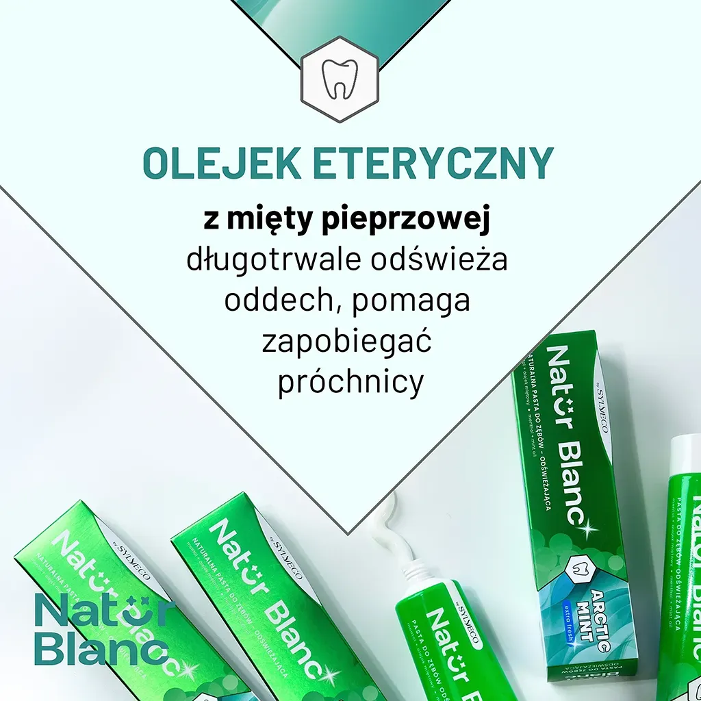 Sylveco Natur Blanc tandpasta Arctic Mint frisk mint