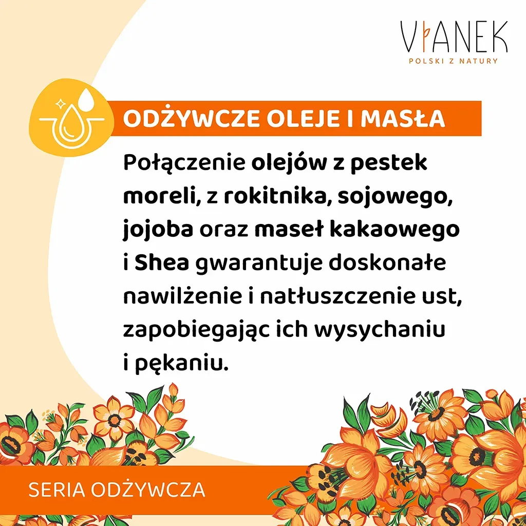 Sylveco Vianek Nærende læbepomade mango fersken 4,6 g