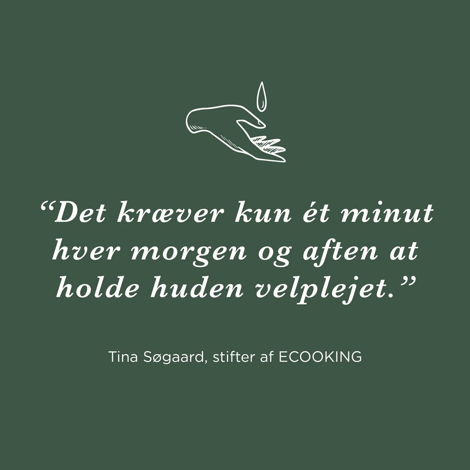 Ecooking Rutine Sæt Parfumefri rens serum dagcreme SPF20