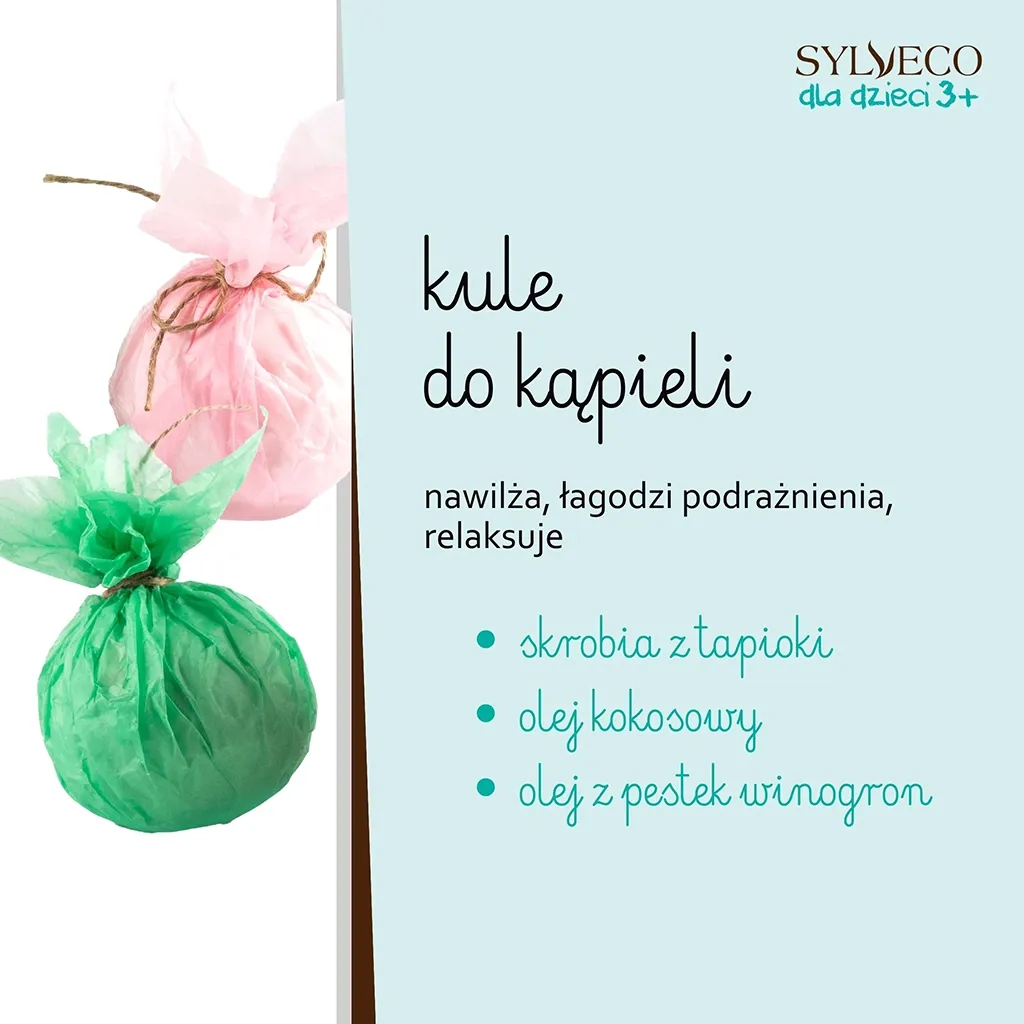 Sylveco Børn 3+ grønt badesæt skum bomber