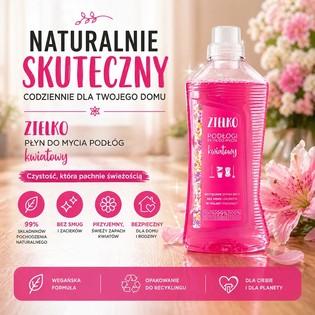 Sylveco Zielko gulvvask blomst stribefri