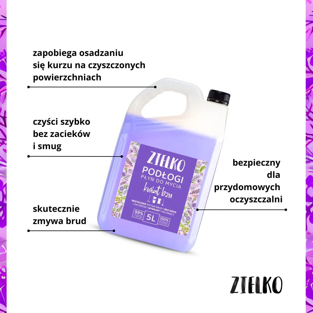 Sylveco Zielko gulvvask 5L syrenblomst