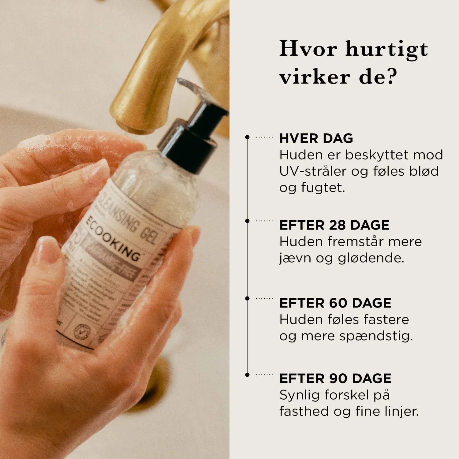 Ecooking Rutine Sæt Parfumefri rens serum dagcreme SPF20