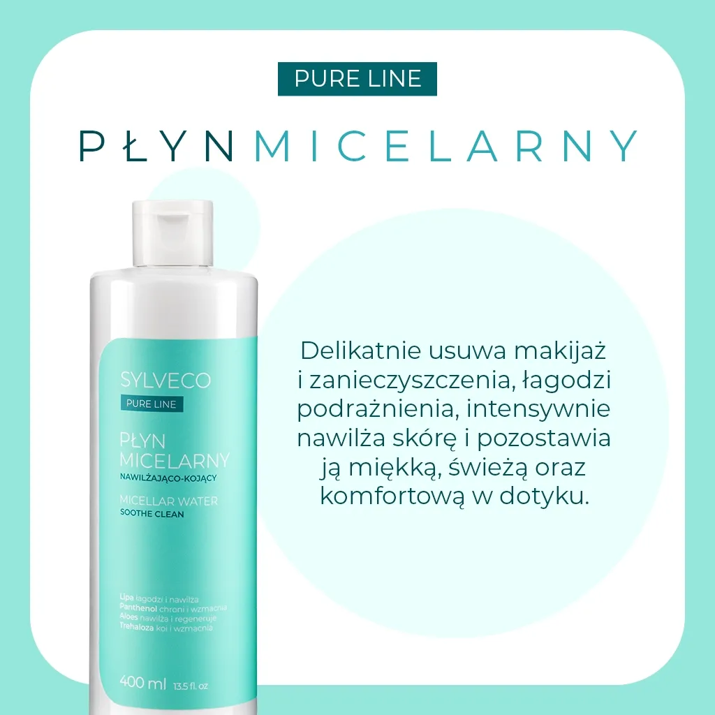 Sylveco Pure Line micellarvand sart hud fugt beroligende