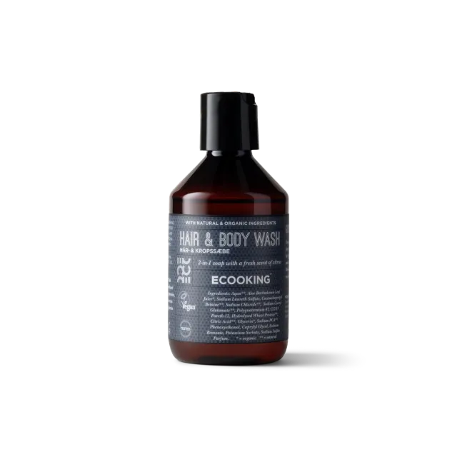 Ecooking Men Herre Hår- & Kropssæbe 250 ml – citrus