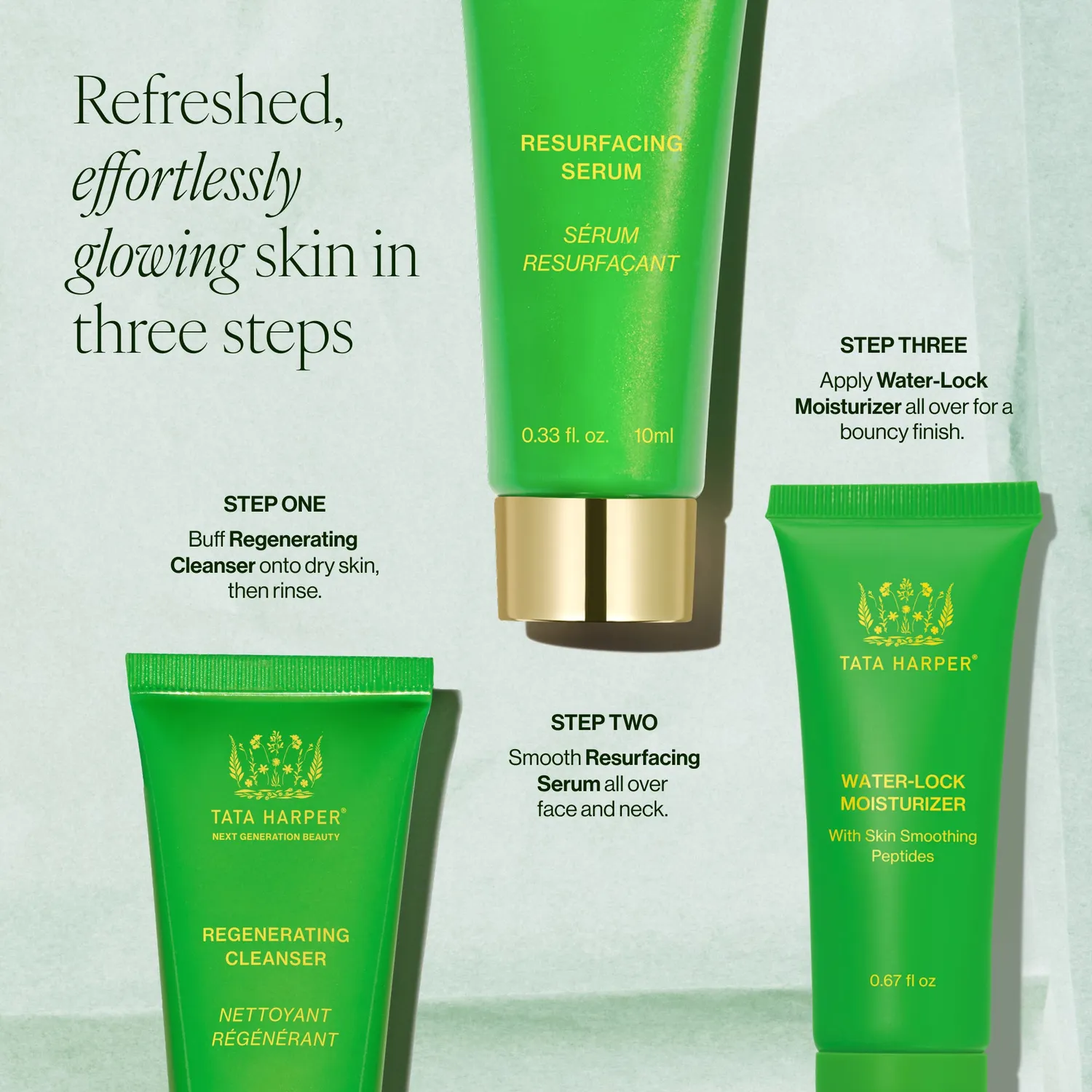 Tata Harper Radiance Revealed sæt 3-delt glød mild