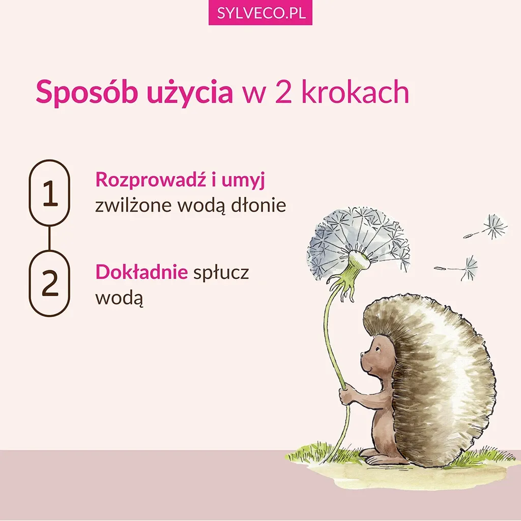 Sylveco børn 3+ håndskum hindbær mild sæbe