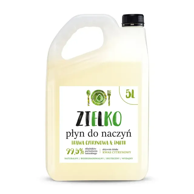 Zielko Opvaskemiddel citrongræs 5L mild stor dunk