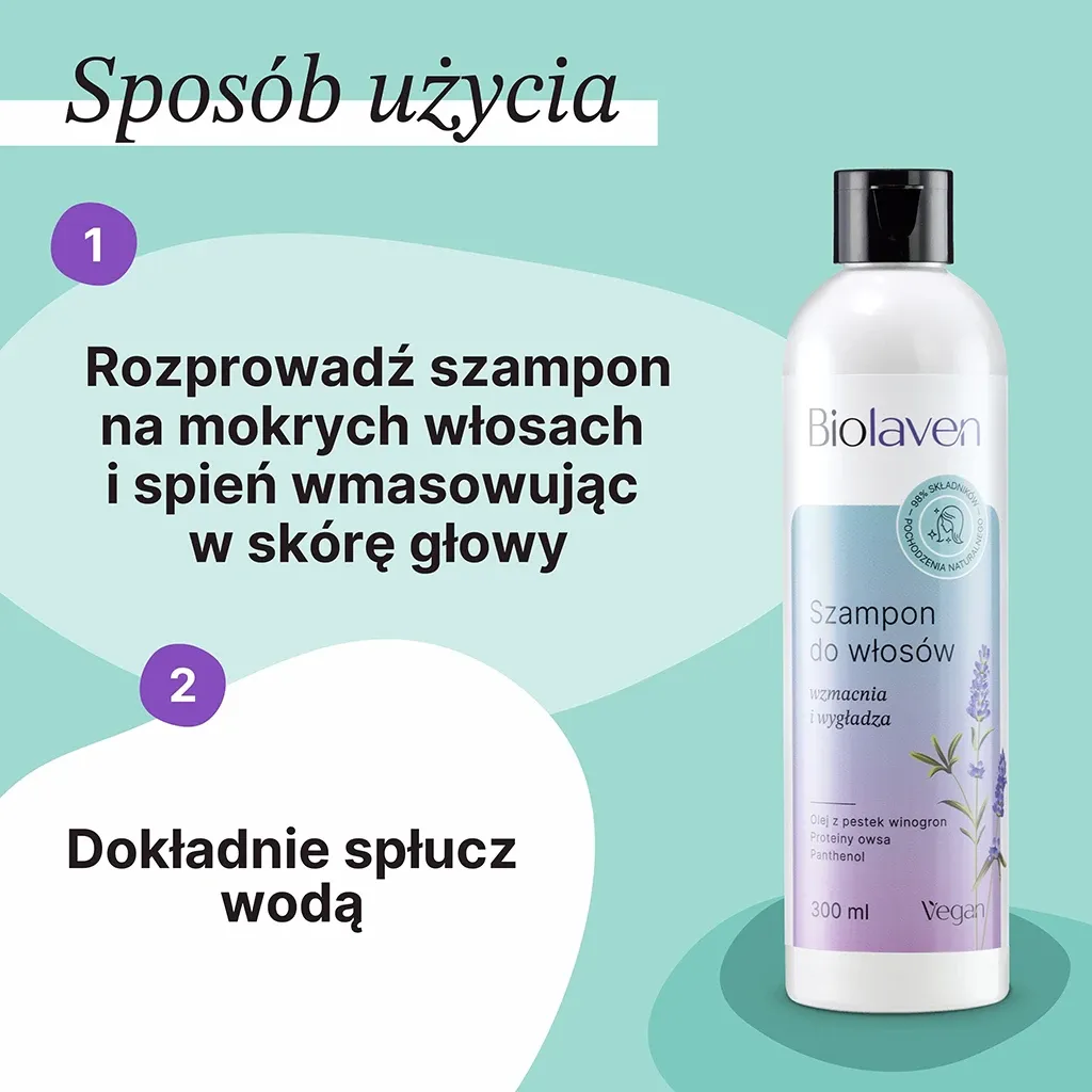 Sylveco Biolaven shampoo til alle hårtyper 300 ml