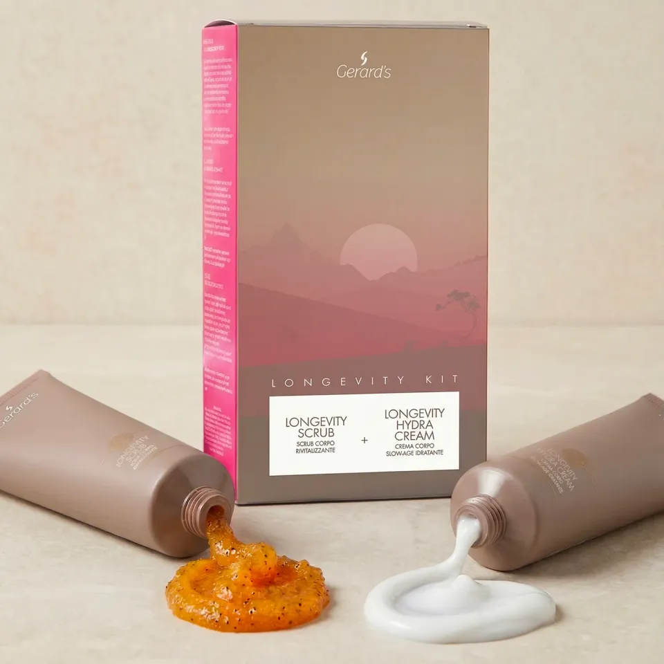 GERARD'S Longevity bodysæt scrub 150 ml + cream 150 ml