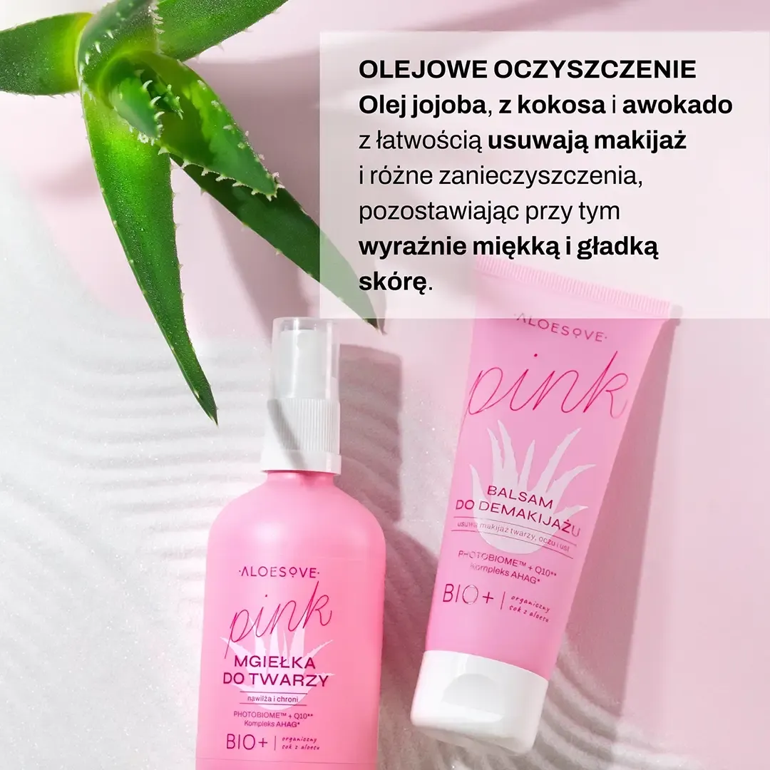 Sylveco Aloesove Pink rensebalm med jojoba og kokosduft